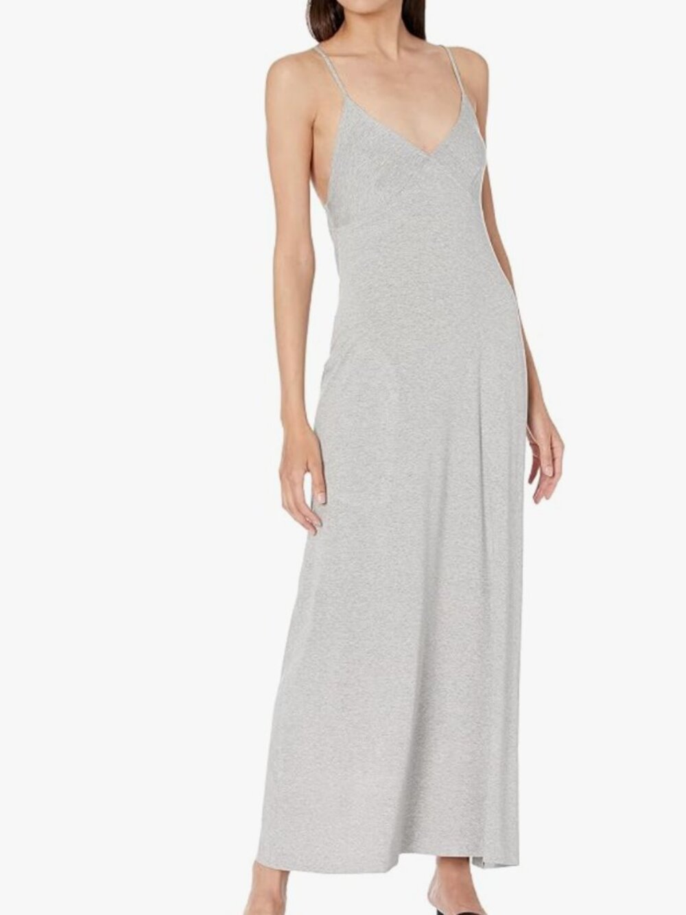 Norma Kamali Womens Slip a Line Long Dress, Size M 38